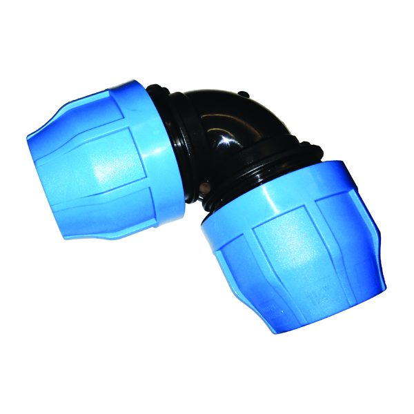 90 Degree HDPE Compression Elbow