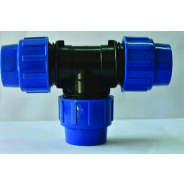 90 Degree HDPE Compression Tee for FD Fittings — irrigation supply Kenya