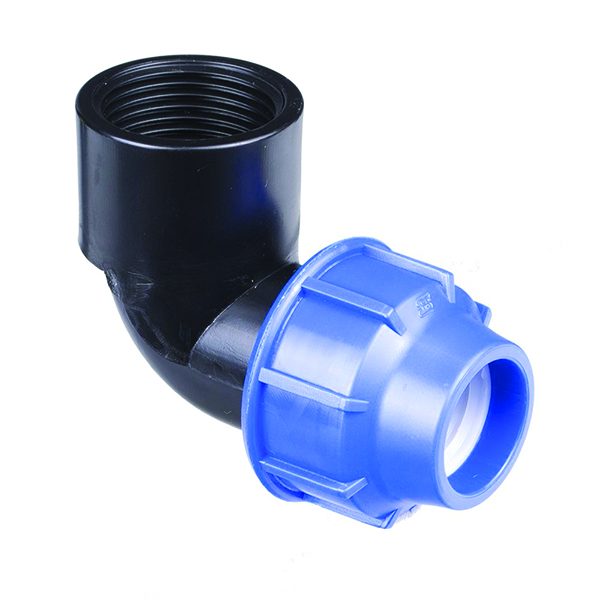 90 Degree HDPE Female Threaded Elbow for FD Fittings — irrigation supply Kenya