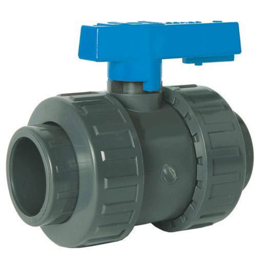 PVC Double Union Ball Valve for FD Fittings — irrigation supply Kenya